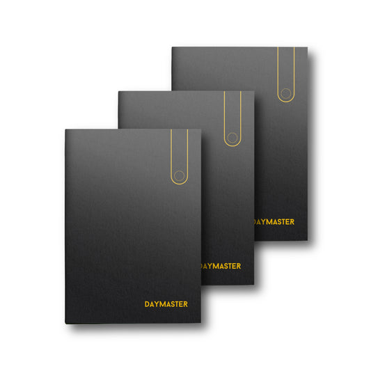 Day Master | Undated Daily Planner, Productivity To-do Notebook for Task & Goal Planning, Monthly Stickers, Pocket Size -14x10 cm