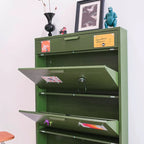 3-Tier Minimalist Steel Shoe Rack for Stylish Entryway | Ridorn-Shoe Storage-Ridorn