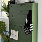 3-Tier Minimalist Steel Shoe Rack for Stylish Entryway | Ridorn-Shoe Storage-Ridorn