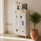3-Tier Minimalist Steel Shoe Rack for Stylish Entryway | Ridorn-Shoe Storage-Ridorn