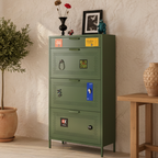 3-Tier Minimalist Steel Shoe Rack for Stylish Entryway | Ridorn-Shoe Storage-Ridorn