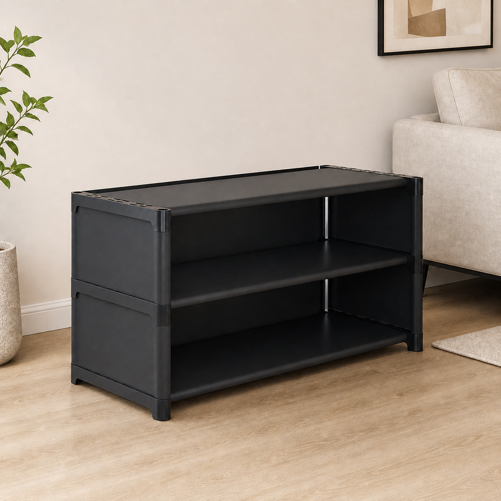 3-Tier Shoe Storage Organizer for Entryway with Durable | Ridorn-Shoe Storage & Organizers-Ridorn