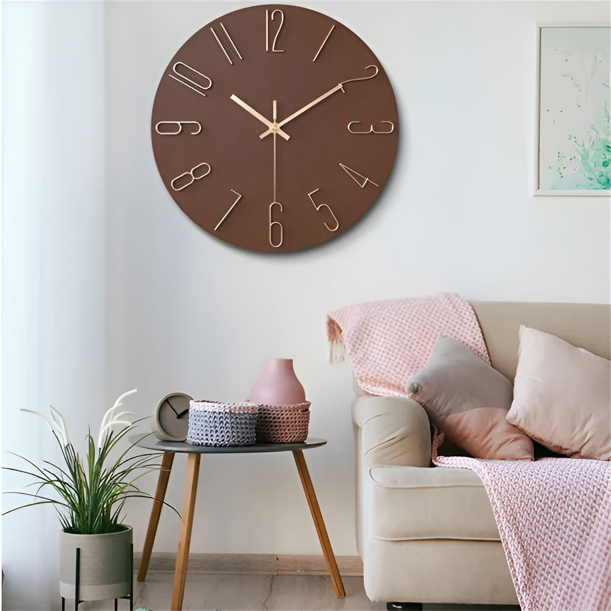 Stylish 3D Wall Clock for Home and Office Decor | Ridorn