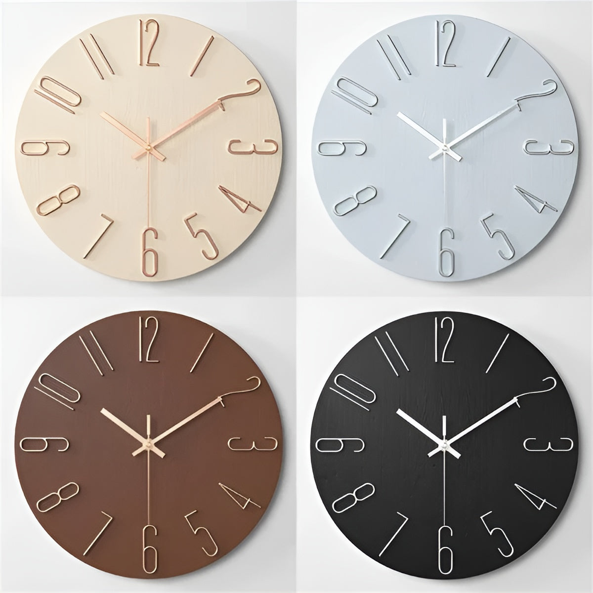 Stylish 3D Wall Clock for Home and Office Decor | Ridorn