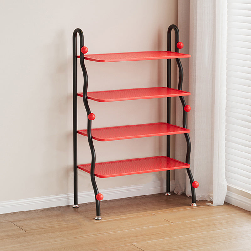 4-Tier Modern Minimalist Iron Shoe Rack for Entryway Storage | Ridorn-Shoe Racks-Ridorn