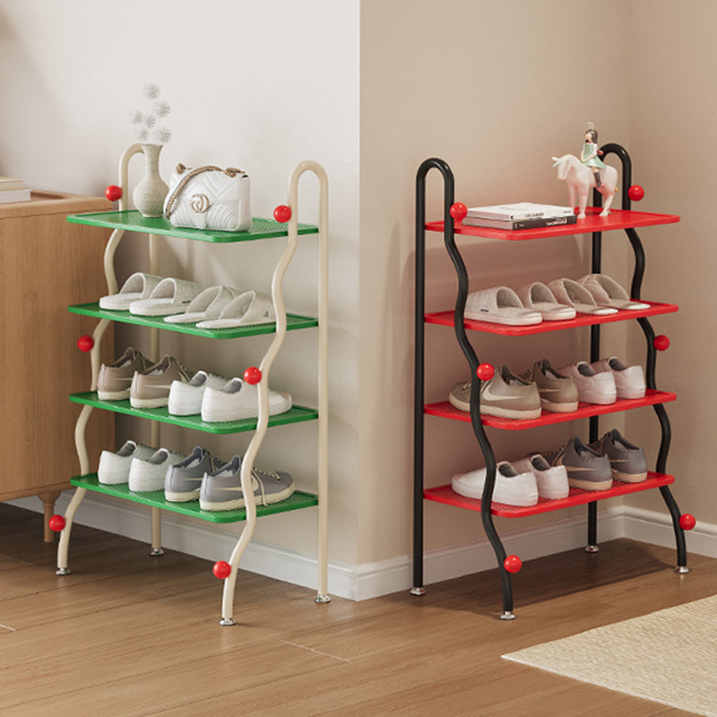 4-Tier Modern Minimalist Iron Shoe Rack for Entryway Storage | Ridorn-Shoe Racks-Ridorn