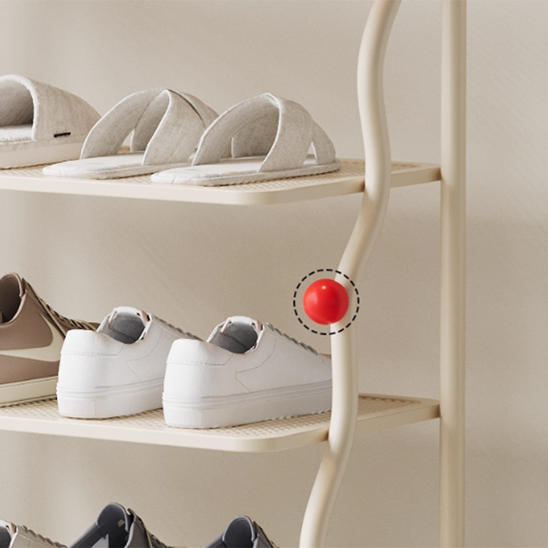 4-Tier Modern Minimalist Iron Shoe Rack for Entryway Storage | Ridorn-Shoe Racks-Ridorn