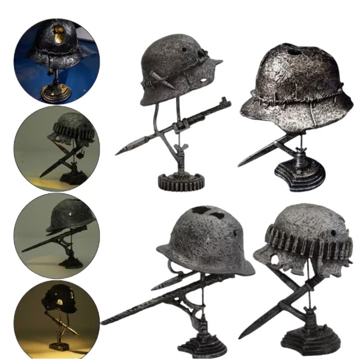 Vintage Helmet LED Table Lamp | Ridorn
