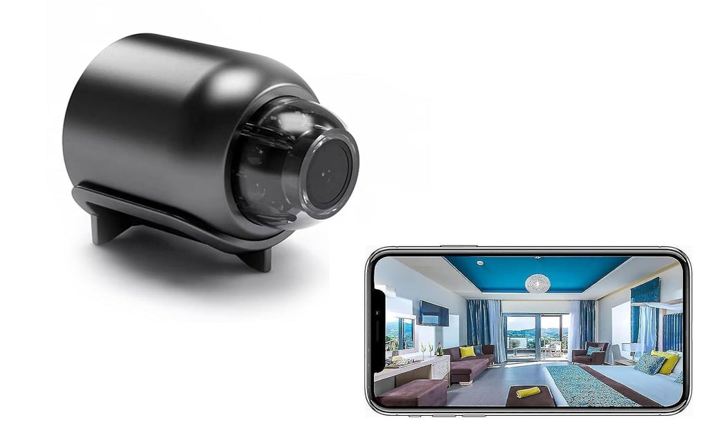Mini WiFi Security Camera 1080P, Wireless Indoor Home Monitoring Camera with Audio