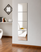 Shatterproof Mirror Film, Flexible Self-Adhesive Wall Mirror Sheets for Home & Gym