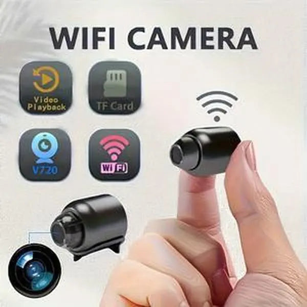 Mini WiFi Security Camera 1080P, Wireless Indoor Home Monitoring Camera with Audio