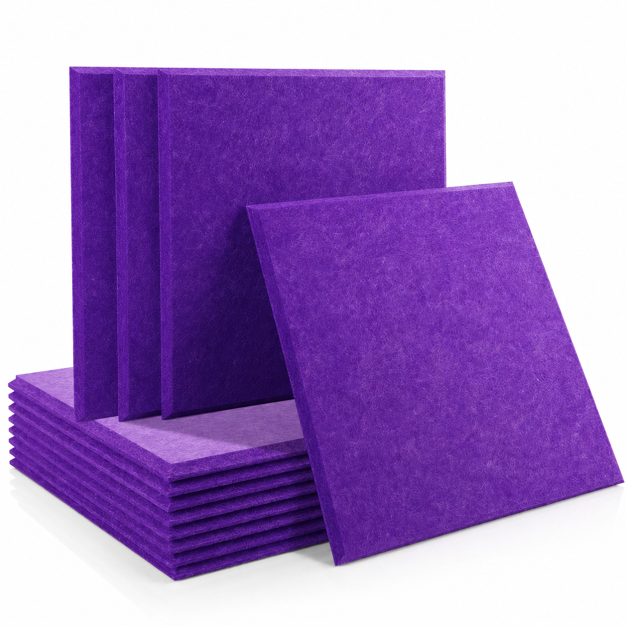 Acoustic Soundproofing Panels, Eco-Friendly Sound Insulation Tiles for Studio, Office & Home