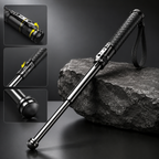 Extendable Hiking Walking Stick, Automatic Telescopic Trekking Pole with Anti-Slip Grip