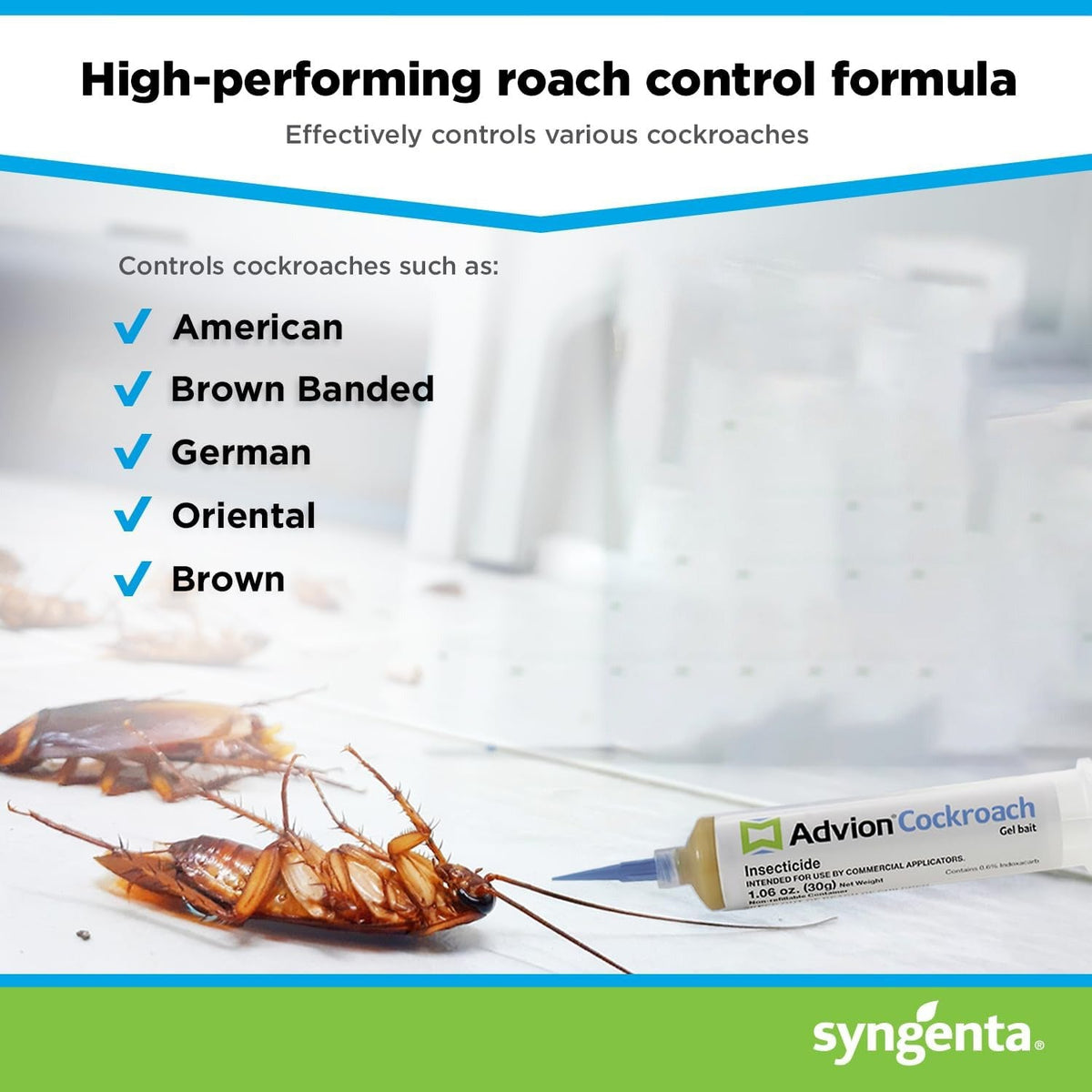 Advion Cockroach Gel Bait, Roach Killer & Non-Toxic Pest Control