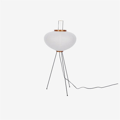 Floor Lamp | Tripod Lighting Fixture with Paper Shade | Ridorn
