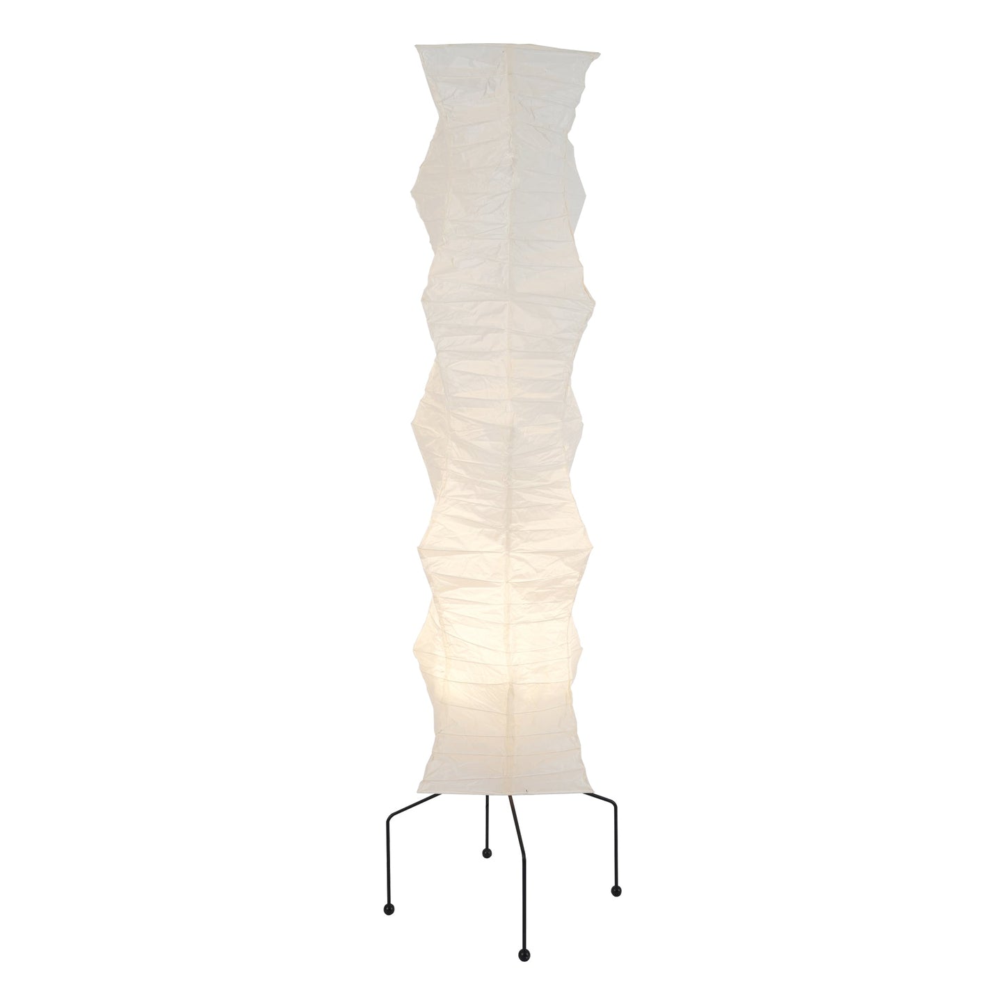 Floor Lamp | Tripod Lighting Fixture with Paper Shade | Ridorn