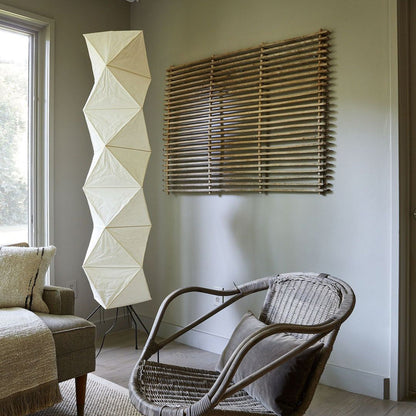 Floor Lamp | Tripod Lighting Fixture with Paper Shade | Ridorn