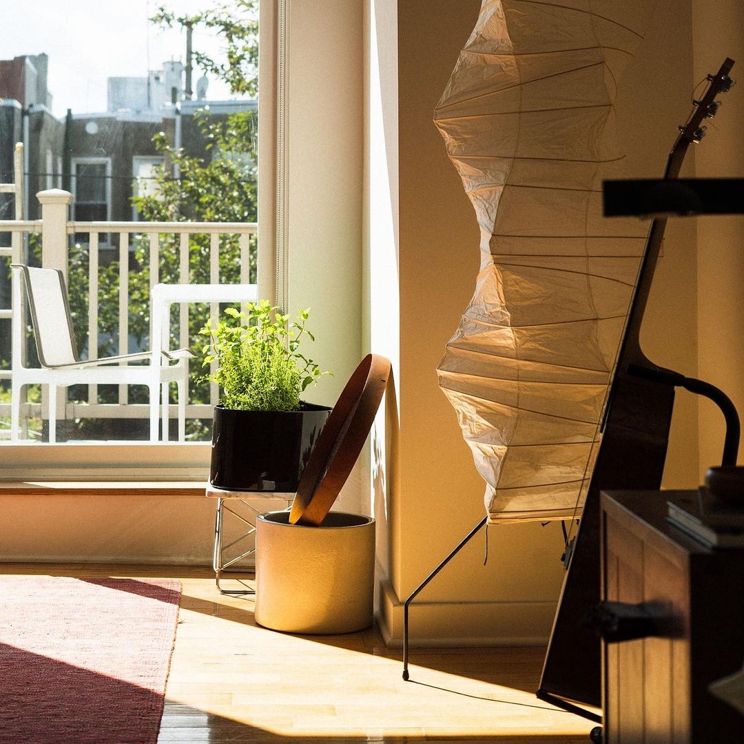 Floor Lamp | Tripod Lighting Fixture with Paper Shade | Ridorn