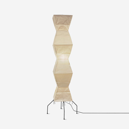 Floor Lamp | Tripod Lighting Fixture with Paper Shade | Ridorn