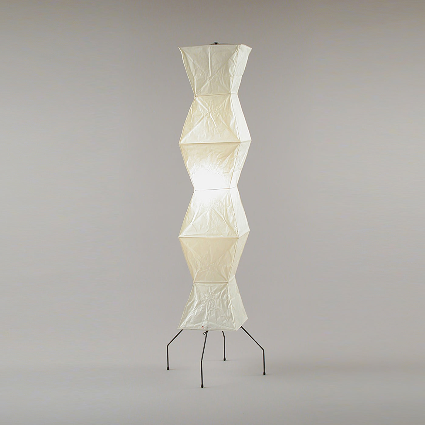 Floor Lamp | Tripod Lighting Fixture with Paper Shade | Ridorn