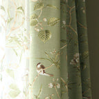 Floral Bird Pattern Blackout Curtains for Any Room