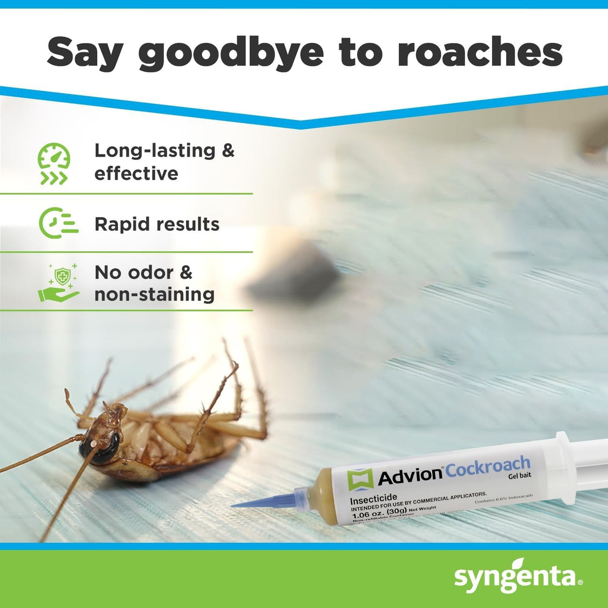 Advion Cockroach Gel Bait, Roach Killer & Non-Toxic Pest Control