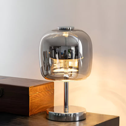 Smoked Glass LED Table Lamp | Ridorn