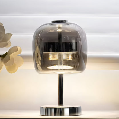 Smoked Glass LED Table Lamp | Ridorn