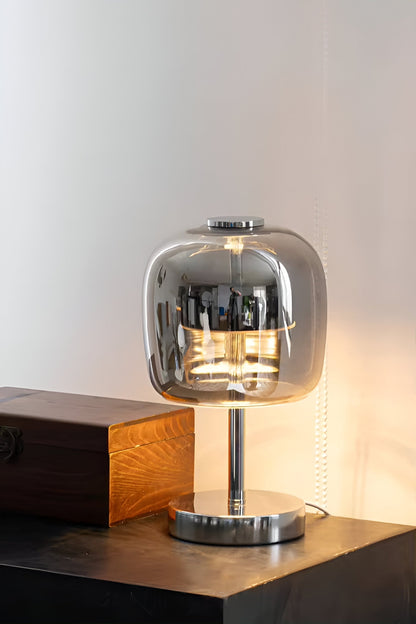 Smoked Glass LED Table Lamp | Ridorn