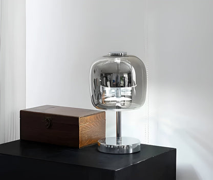 Smoked Glass LED Table Lamp | Ridorn