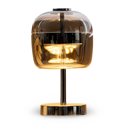 Smoked Glass LED Table Lamp | Ridorn