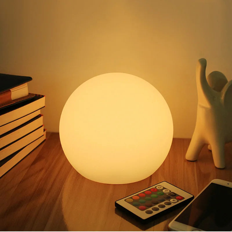 Wireless RGB Globe Table Lamp | Ridorn