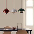 Colourful Half-Circle Chandelier – Modern Scandinavian Ceiling Light
