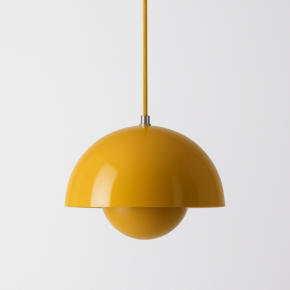 Colourful Half-Circle Chandelier – Modern Scandinavian Ceiling Light