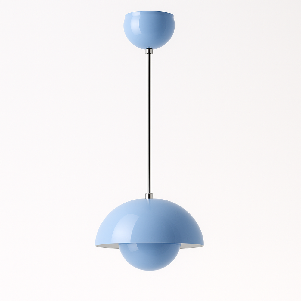 Colourful Half-Circle Chandelier – Modern Scandinavian Ceiling Light