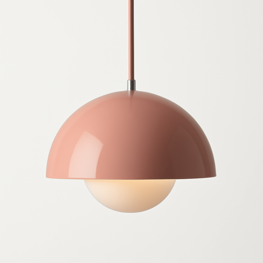 Colourful Half-Circle Chandelier – Modern Scandinavian Ceiling Light