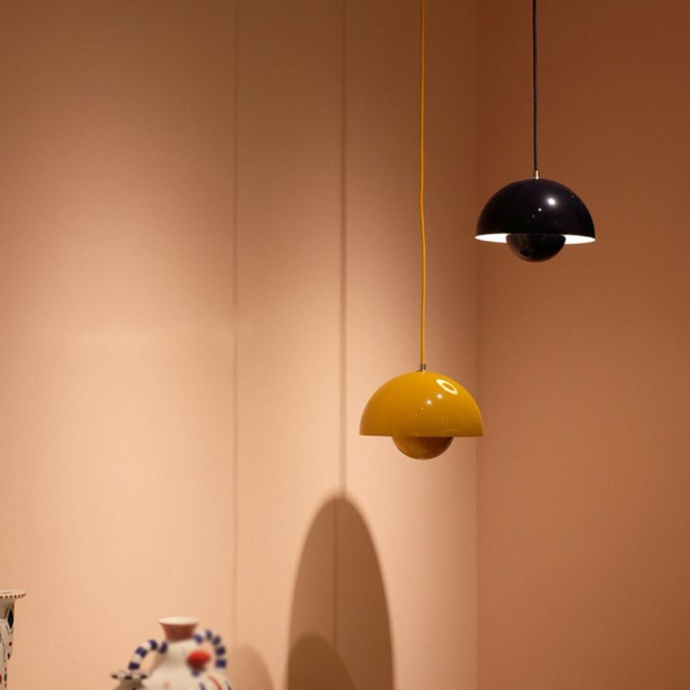 Colourful Half-Circle Chandelier – Modern Scandinavian Ceiling Light