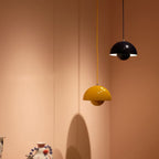 Colourful Half-Circle Chandelier – Modern Scandinavian Ceiling Light