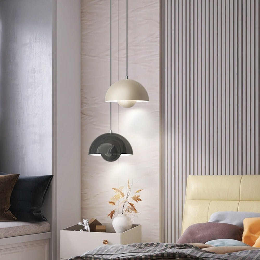Colourful Half-Circle Chandelier – Modern Scandinavian Ceiling Light
