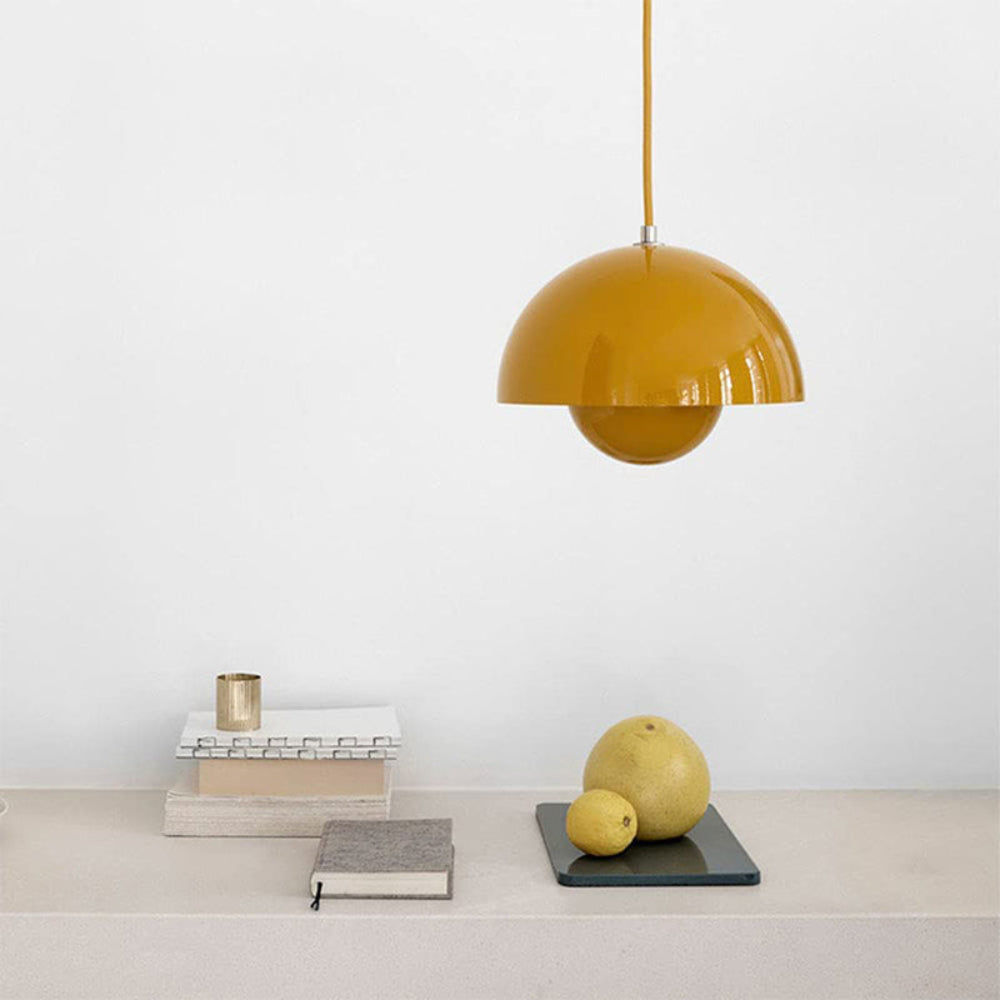 Colourful Half-Circle Chandelier – Modern Scandinavian Ceiling Light