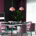 Colourful Half-Circle Chandelier – Modern Scandinavian Ceiling Light