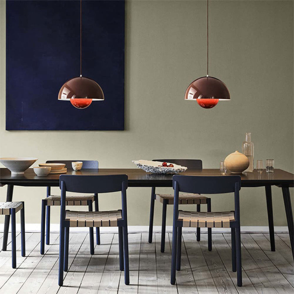 Colourful Half-Circle Chandelier – Modern Scandinavian Ceiling Light