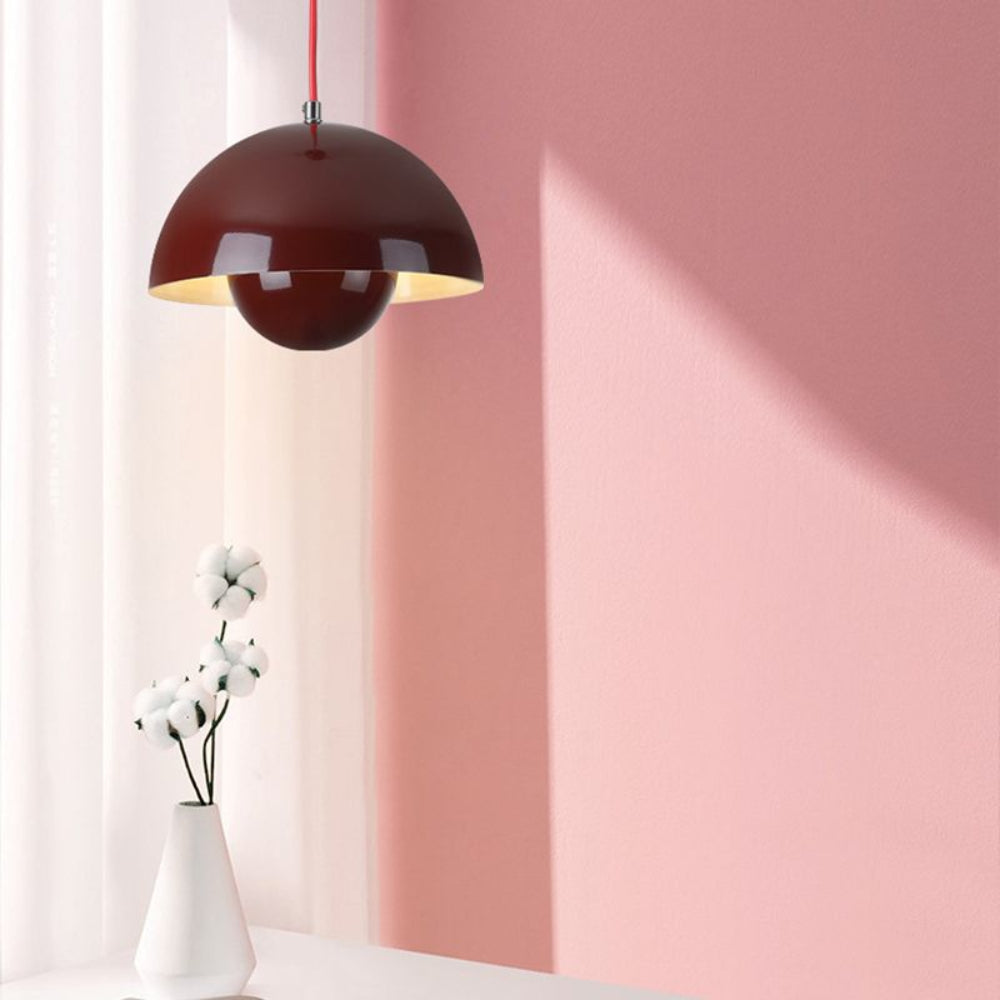 Colourful Half-Circle Chandelier – Modern Scandinavian Ceiling Light