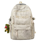 Graphic Print School Backpack Spacious Storage Front View