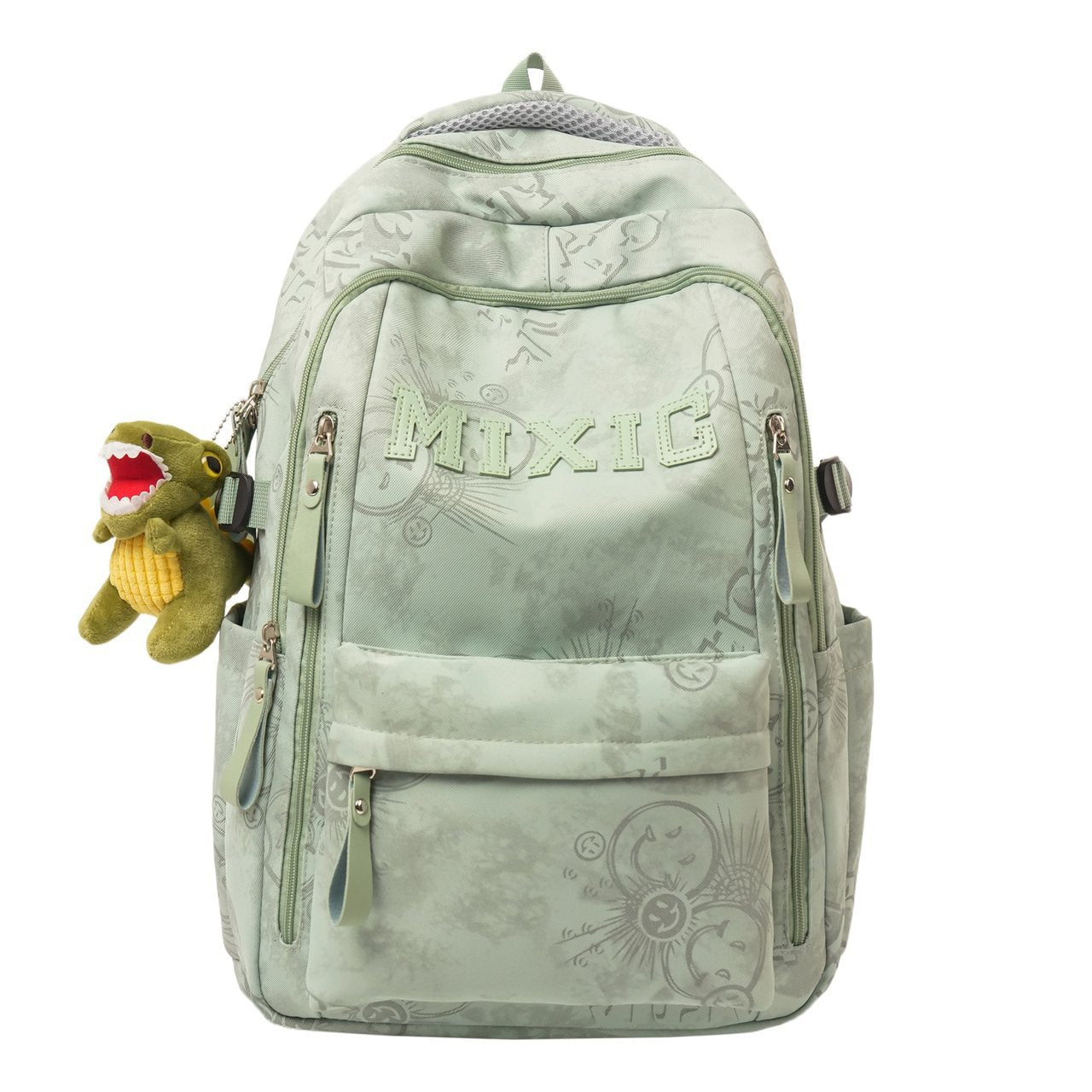 Graphic Print School Backpack with Spacious Storage