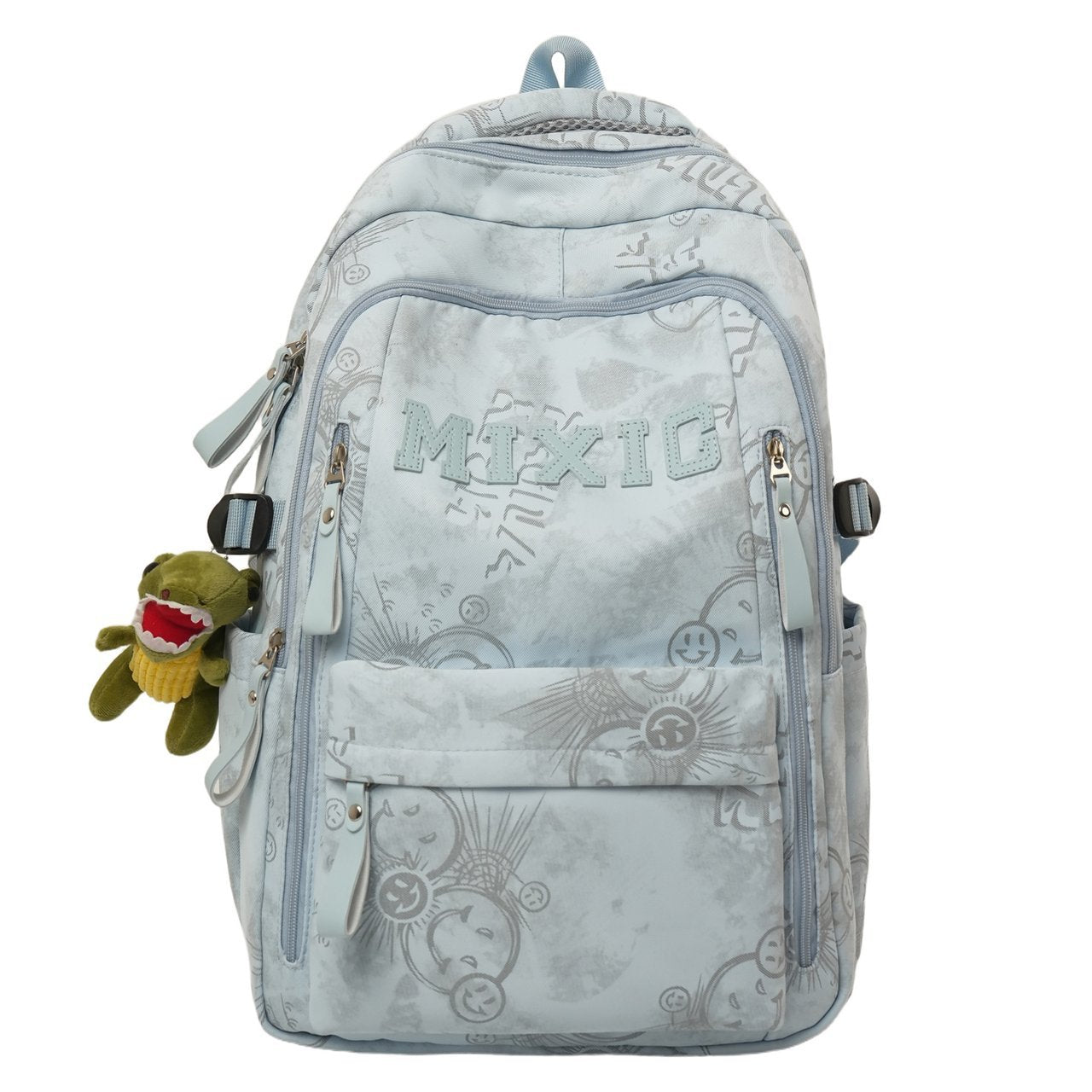 Graphic Print School Backpack with Spacious Storage