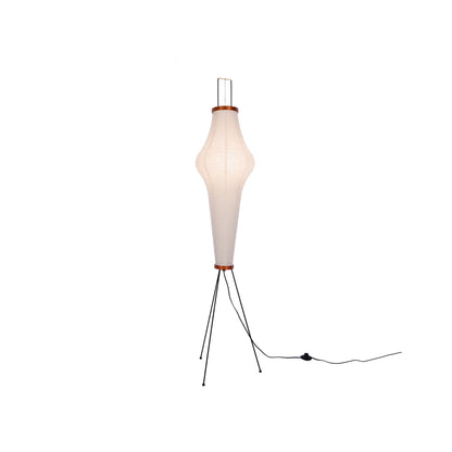Floor Lamp | Tripod Lighting Fixture with Paper Shade | Ridorn