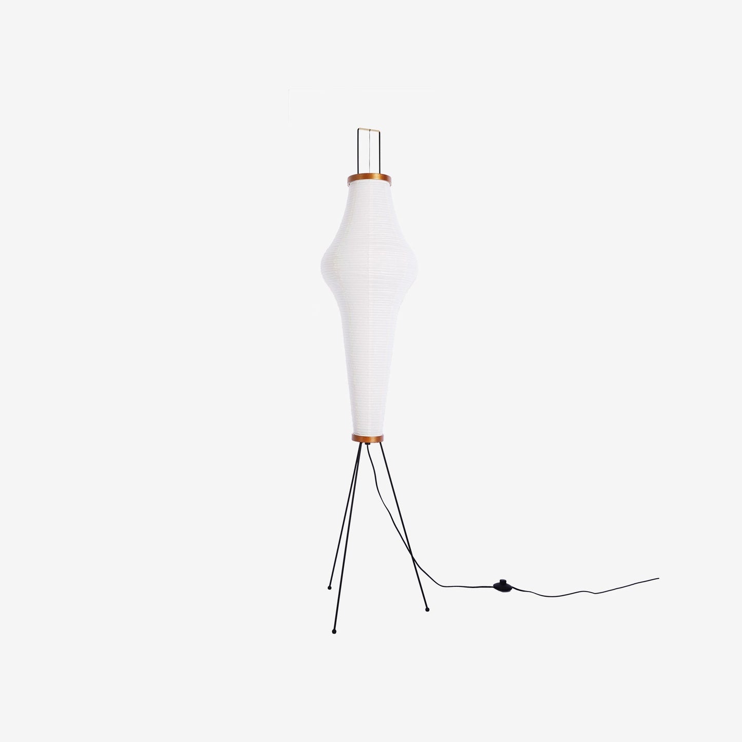 Floor Lamp | Tripod Lighting Fixture with Paper Shade | Ridorn