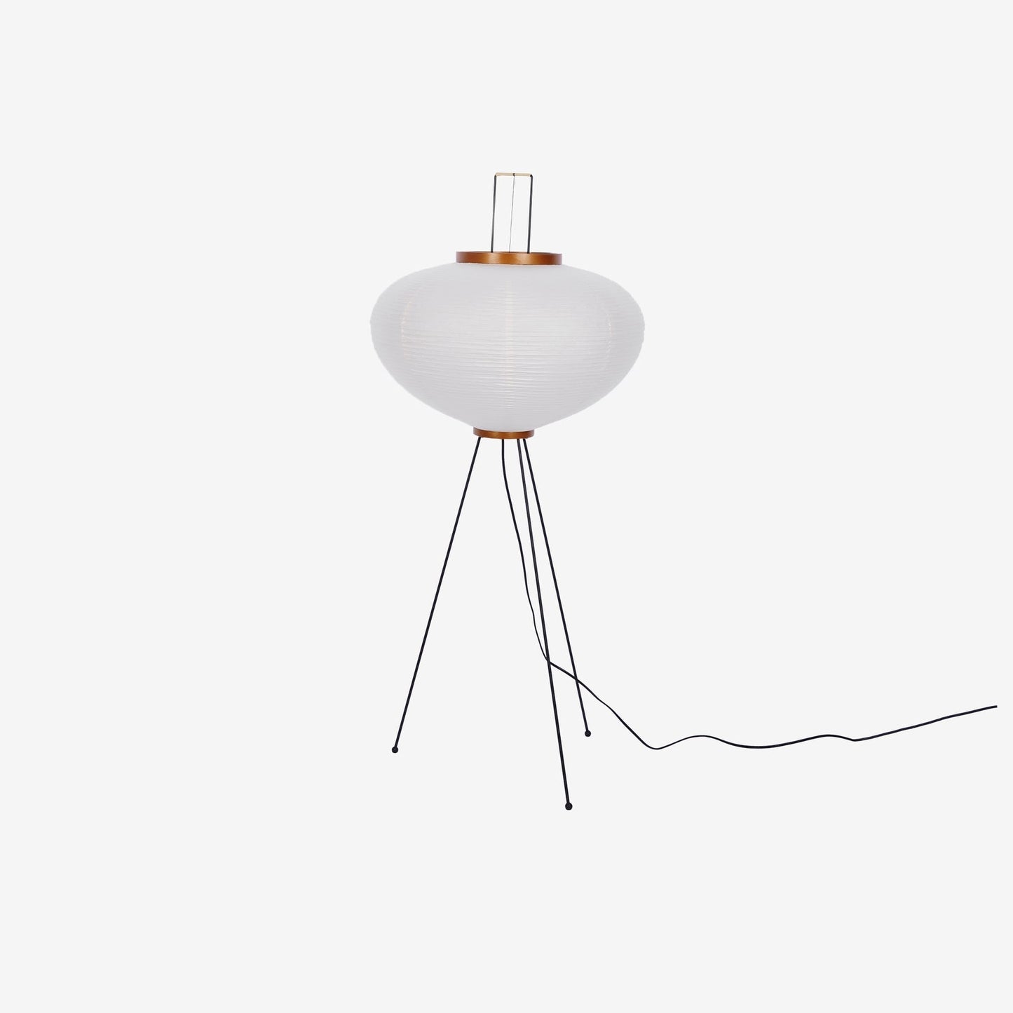 Floor Lamp | Tripod Lighting Fixture with Paper Shade | Ridorn
