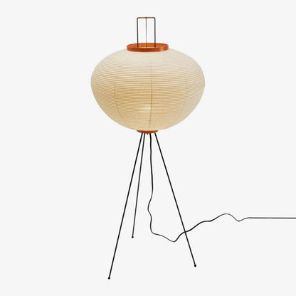 Floor Lamp | Tripod Lighting Fixture with Paper Shade | Ridorn